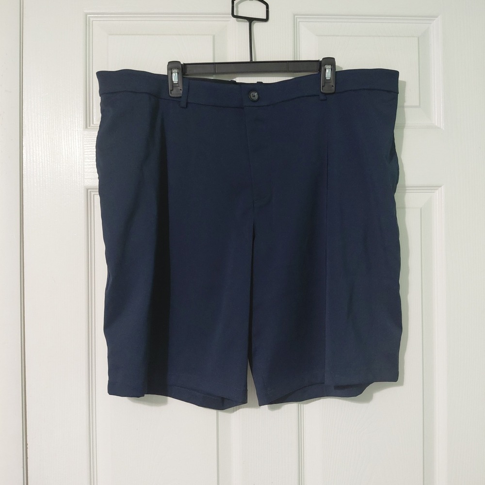 Nike Dri-FIT Mens Golf Shorts Navy Blue Size 42 AJ5493-451 Flat Front Golfing